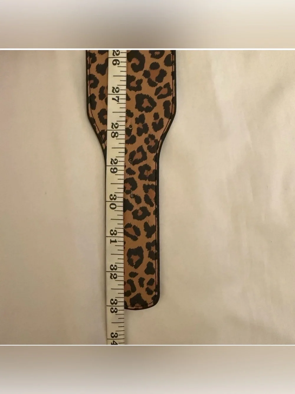 Animal print PU leather elastic waistband belt